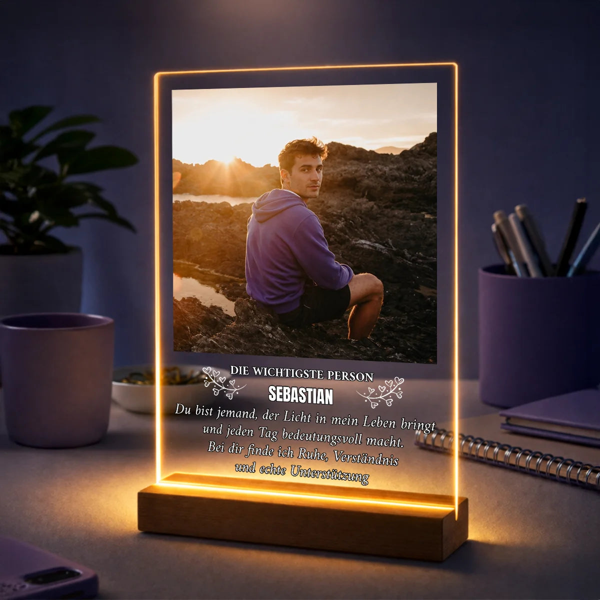 Originelles Geschenk für einen Mann zum Geburtstag – Foto auf Acrylglas „Die wichtigste Person“