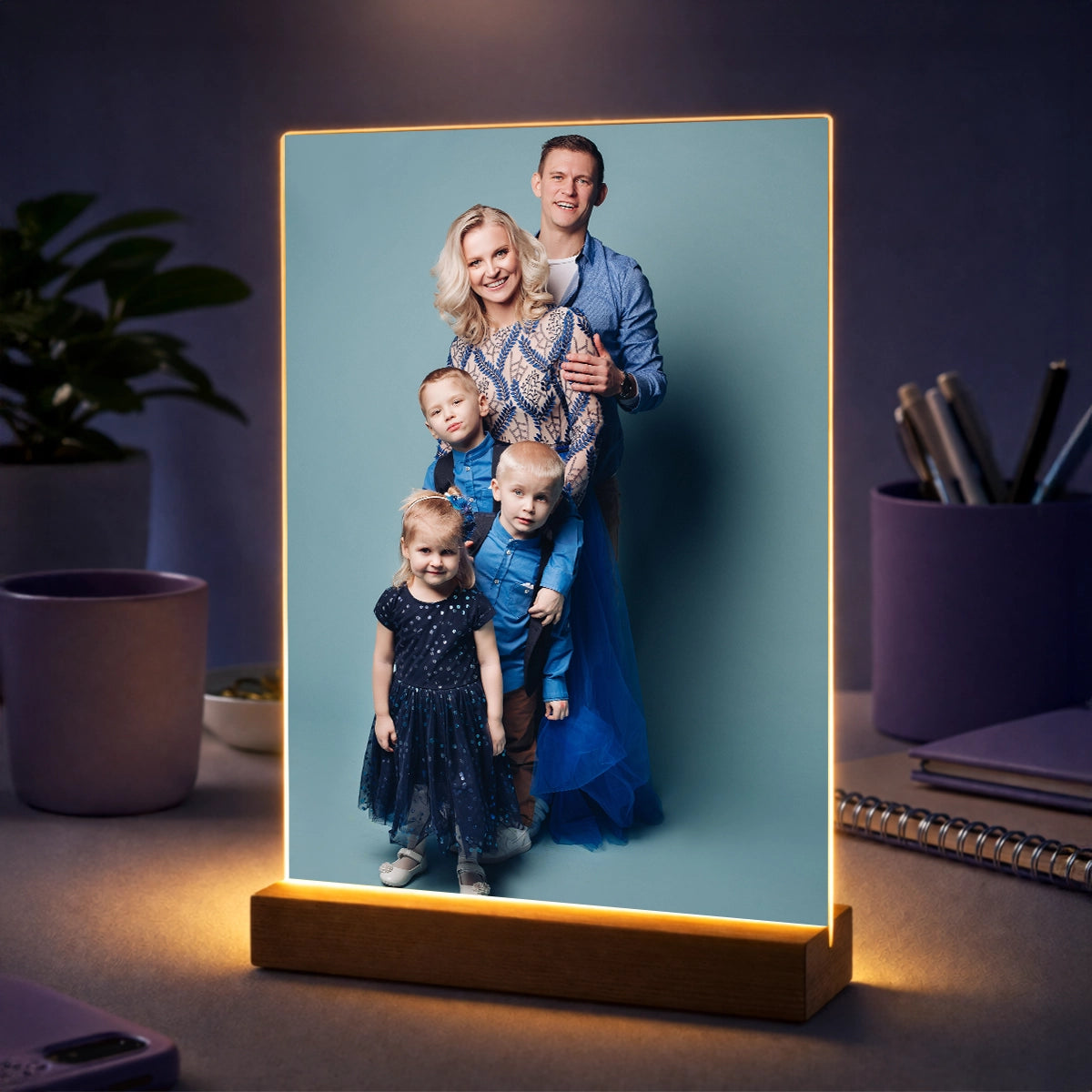 Geschenk für Eltern zum Muttertag und Vatertag – Foto auf Acrylglas Glückliche Familie