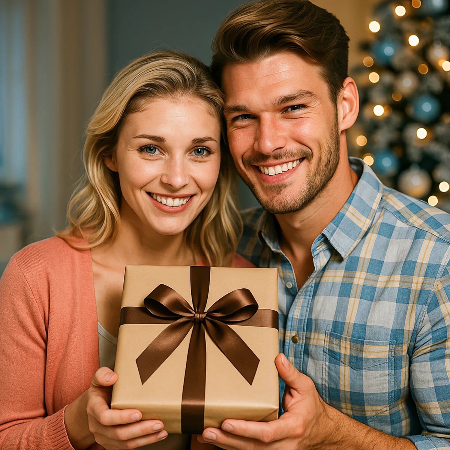 Image of Toast des Paares – Druck auf Glas, Porträt aus Ihrem Foto