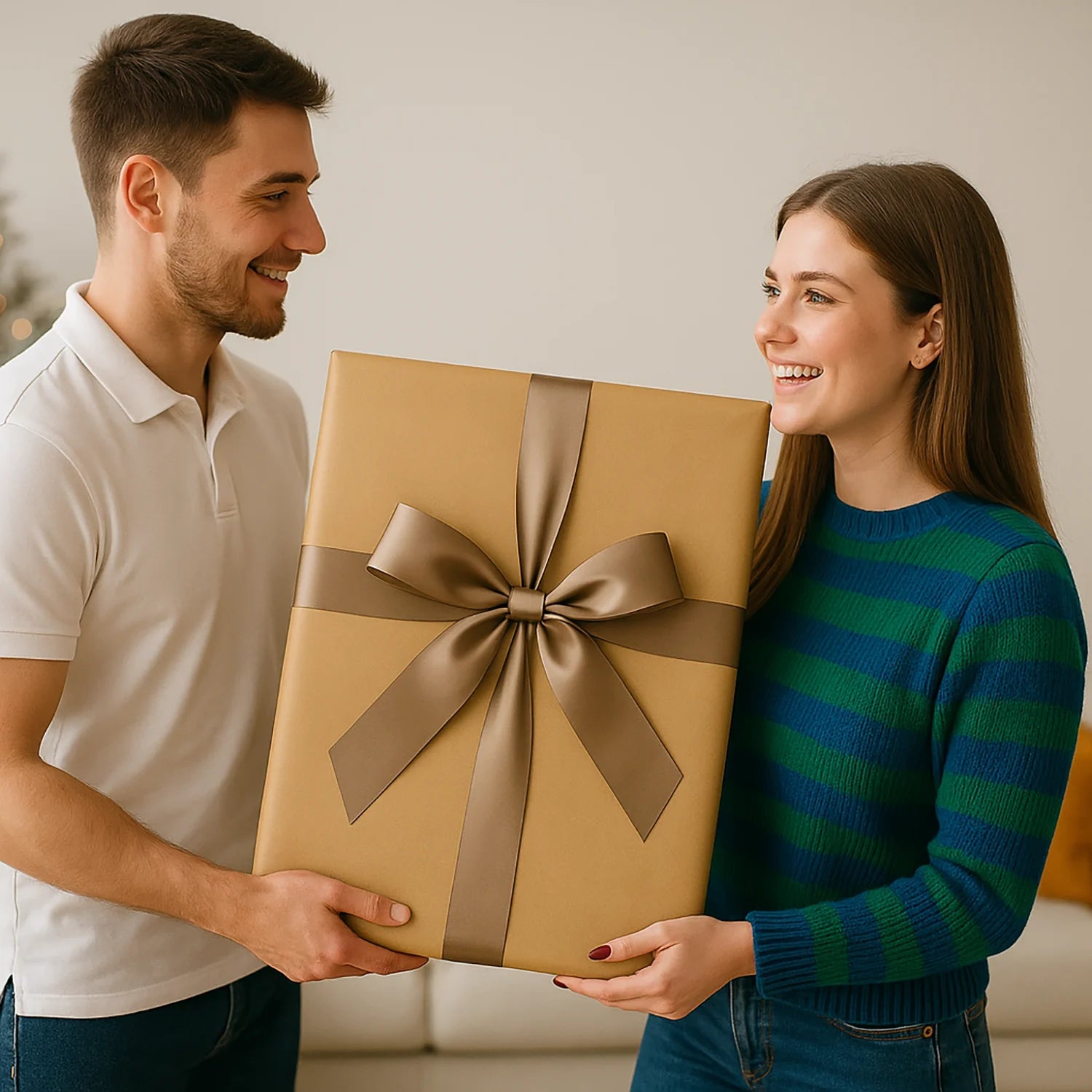 Image of Mädchen mit Schneekugel – Leinwandbild aus deinem Foto
