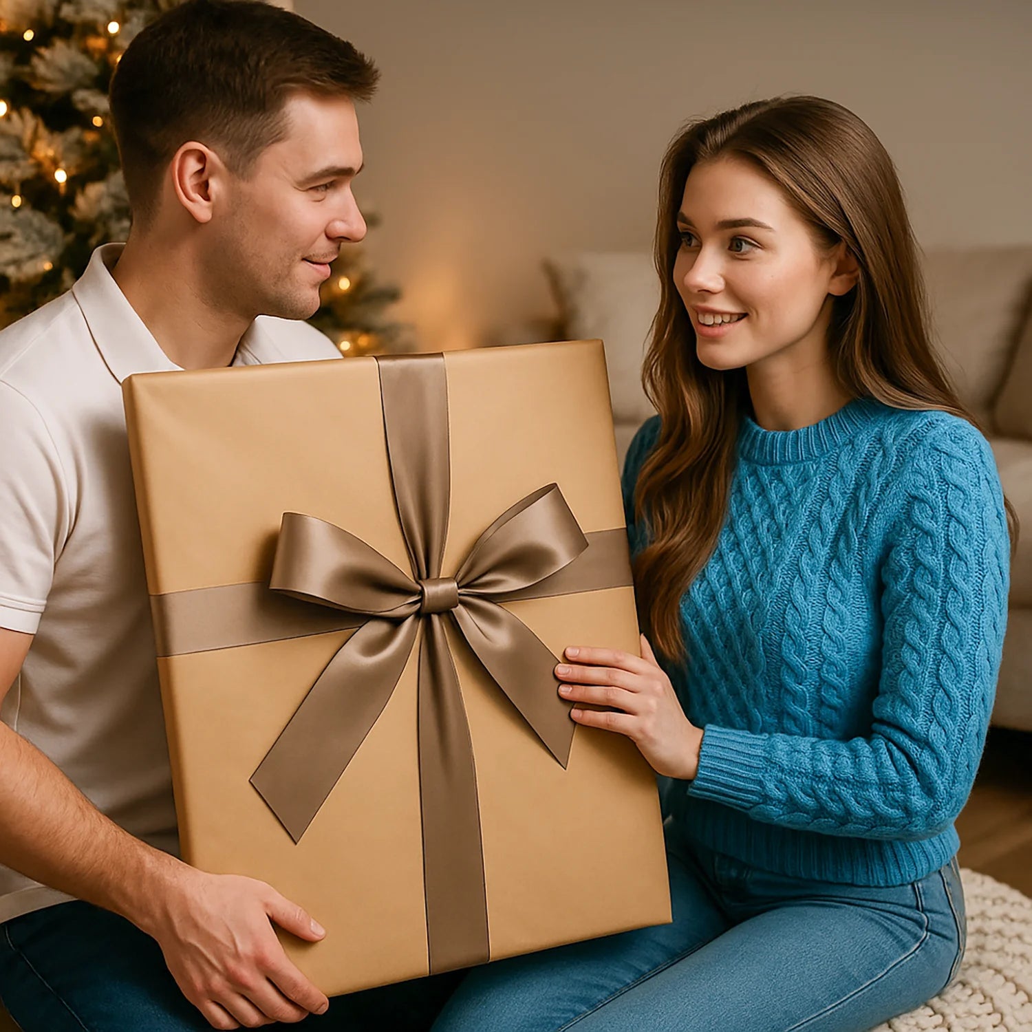 Image of Sie in weihnachtlicher Ausführung – Poster aus Deinem Foto