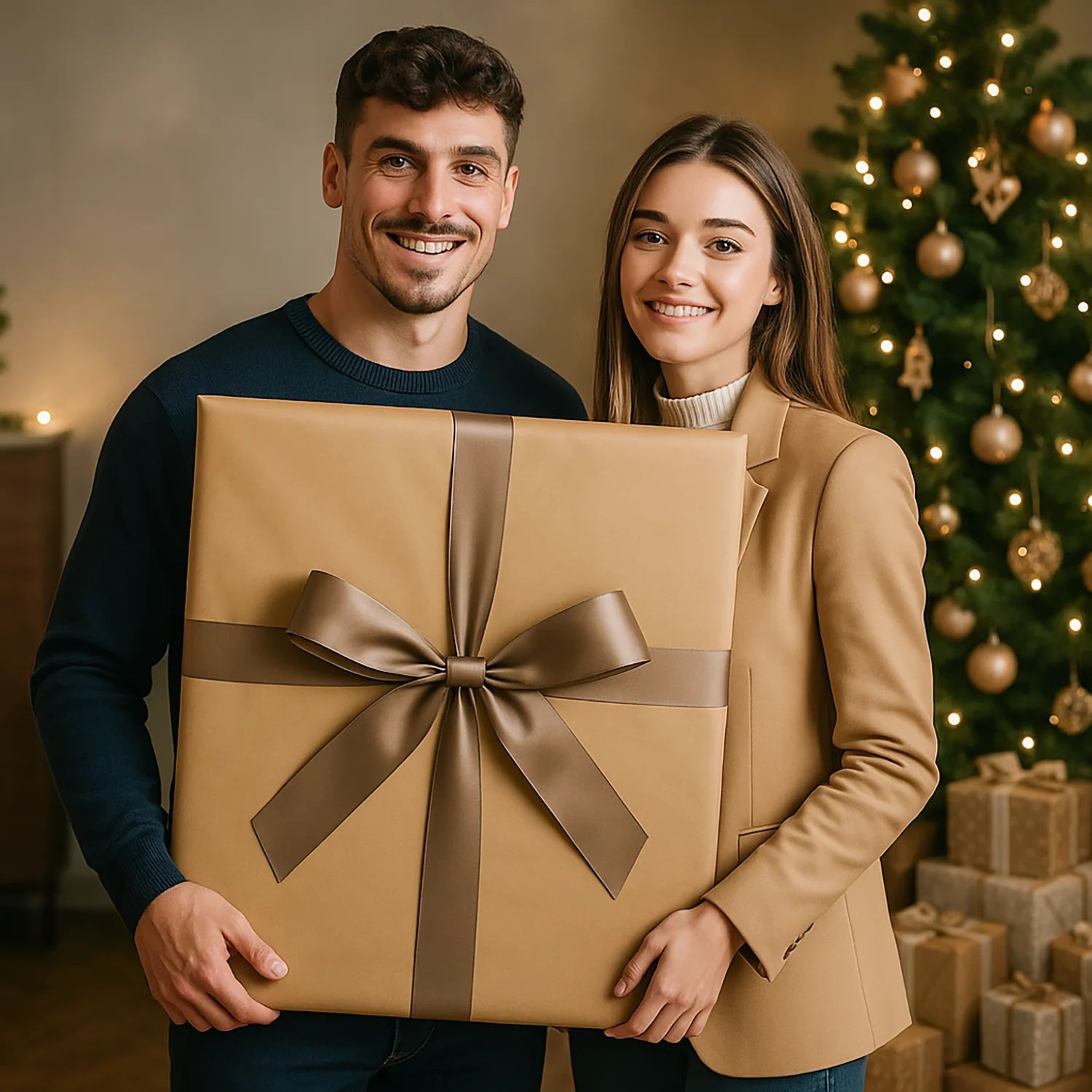 Image of Auf Santas Schlitten – Poster aus deinem Foto