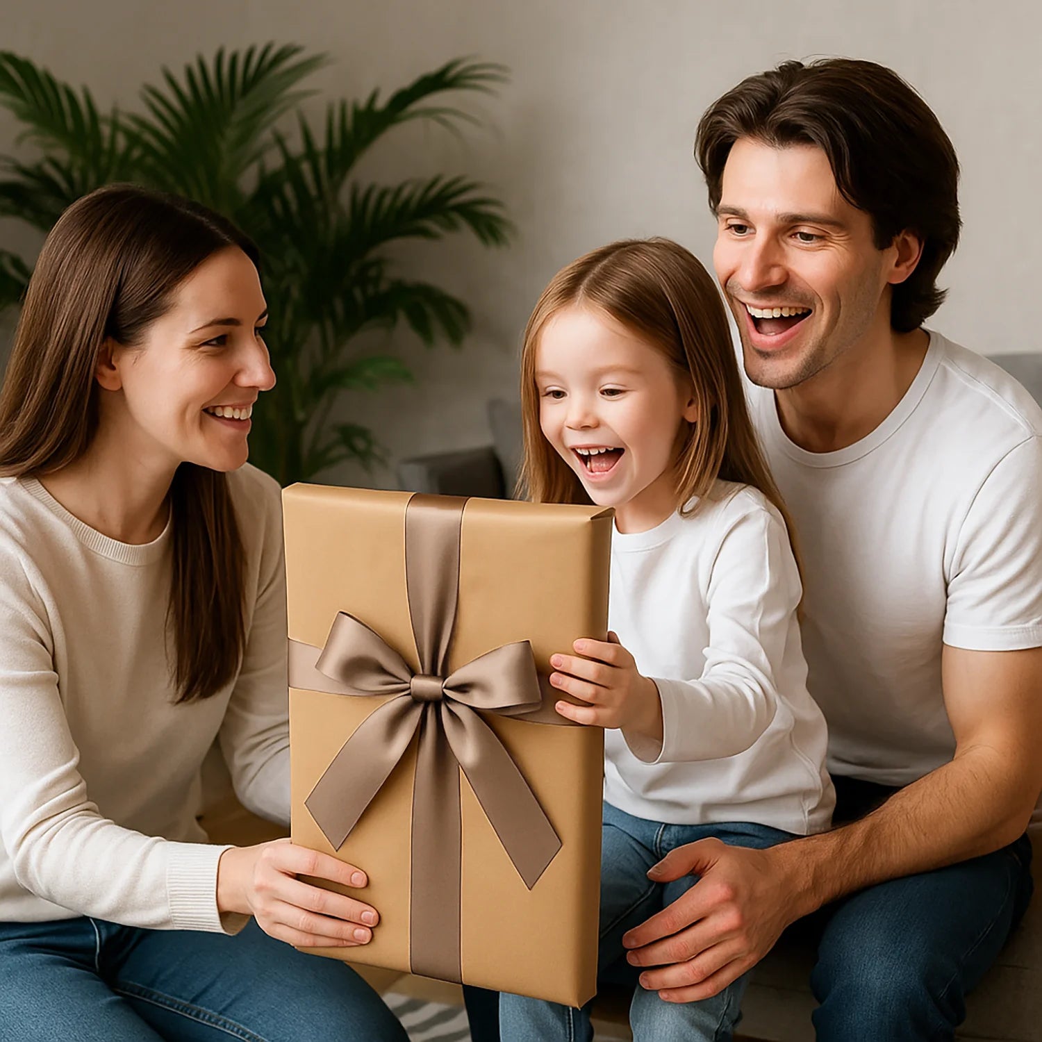Image of Vater und Tochter im Märchenstil – Poster aus deinem Foto
