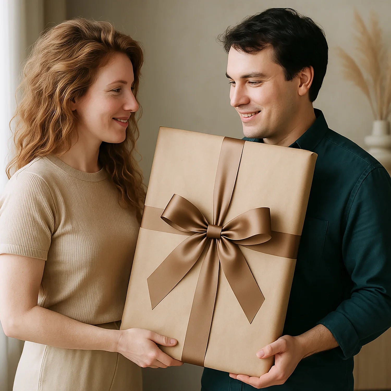 Image of Paar im Aquarellstil + Text - Poster aus deinem Foto