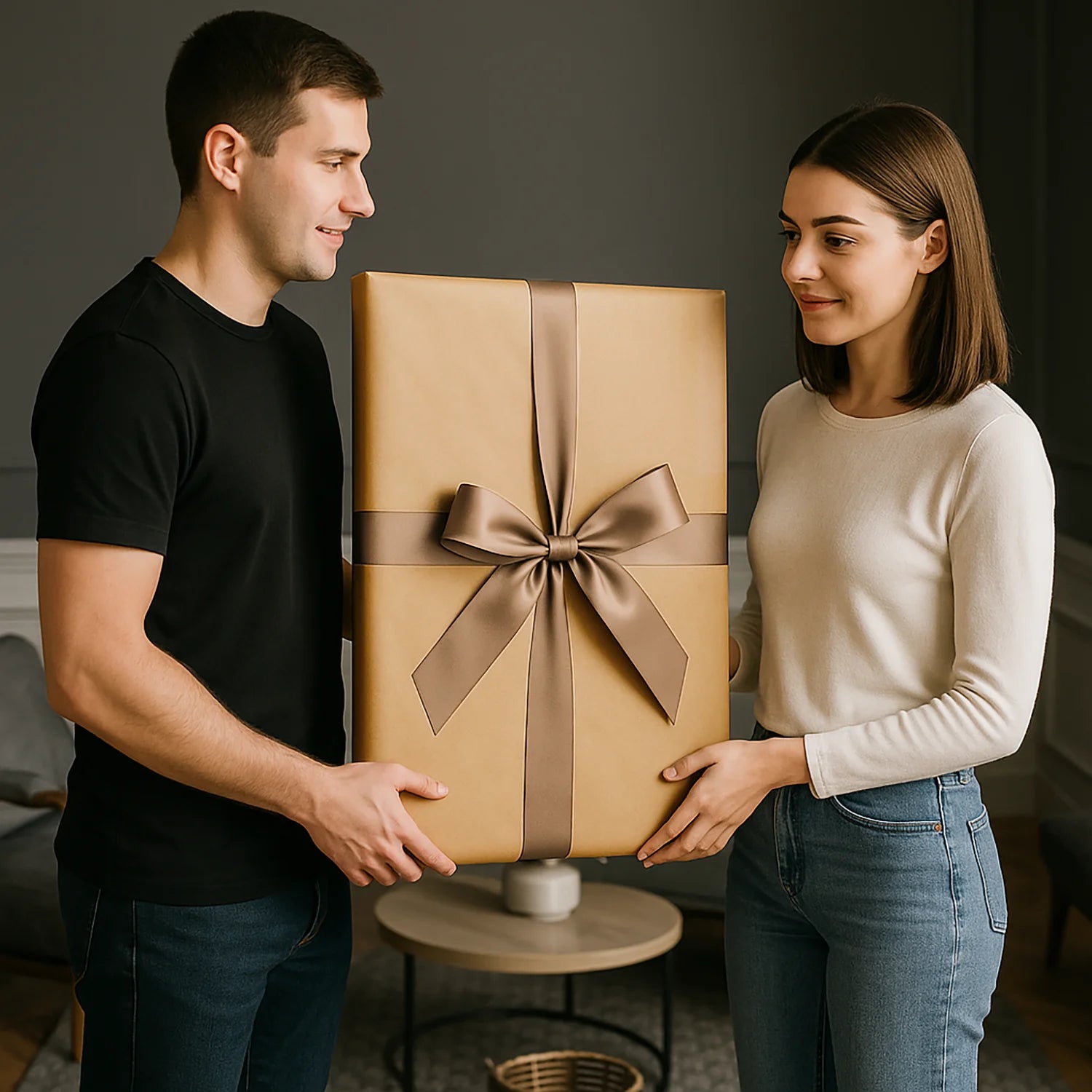 Image of Ihre Illustration + Name - Leinwandbild aus deinem Foto