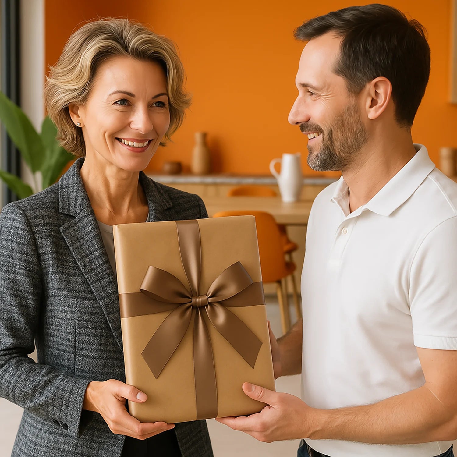 Image of Ihre Illustration zum 40. Geburtstag - Glasdruck, Porträt aus deinem Foto