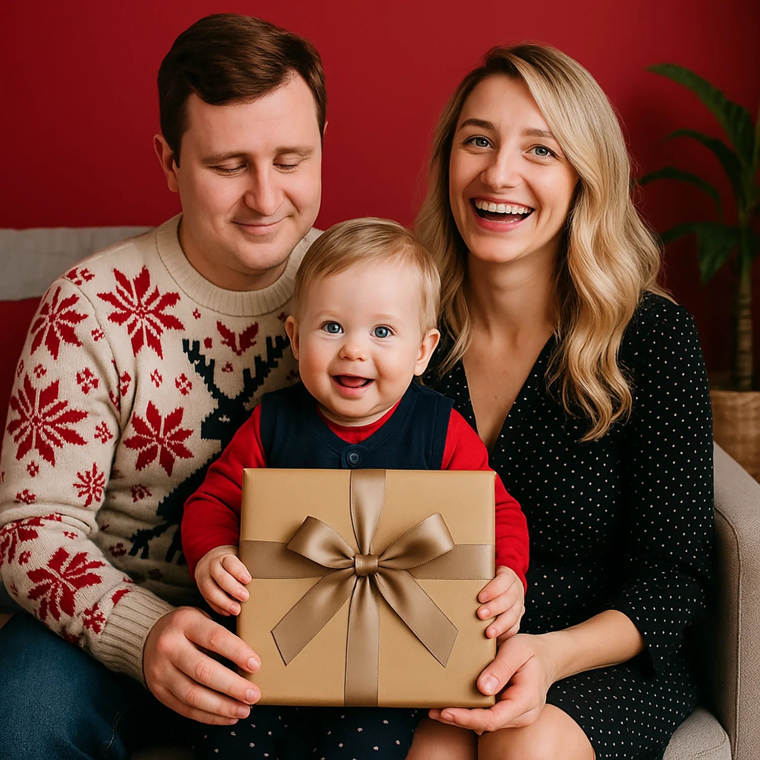 Image of Weihnachtspostkarte – Glasdruck aus deinem Foto