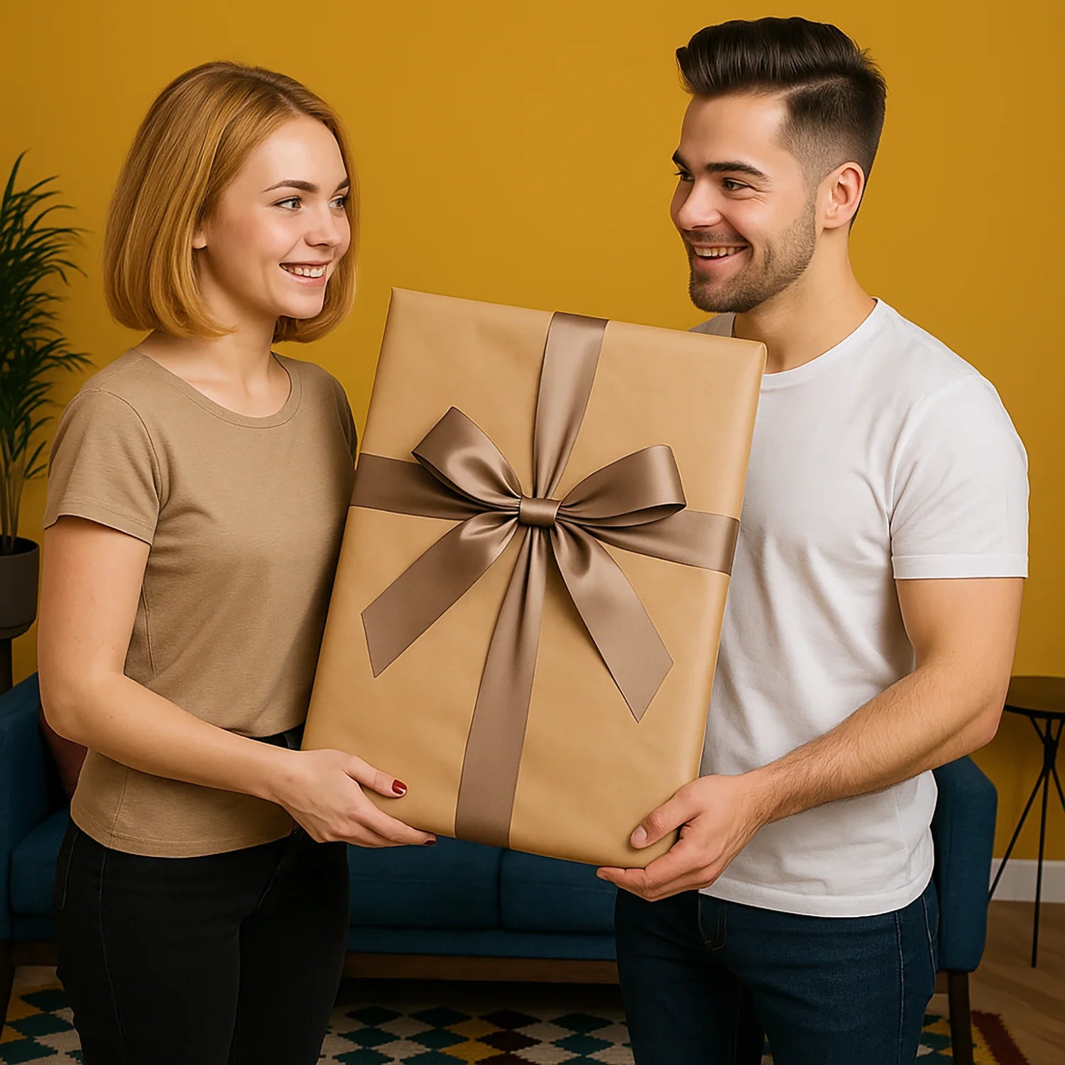 Image of Gekröntes Paar - Leinwandbild aus deinem Foto