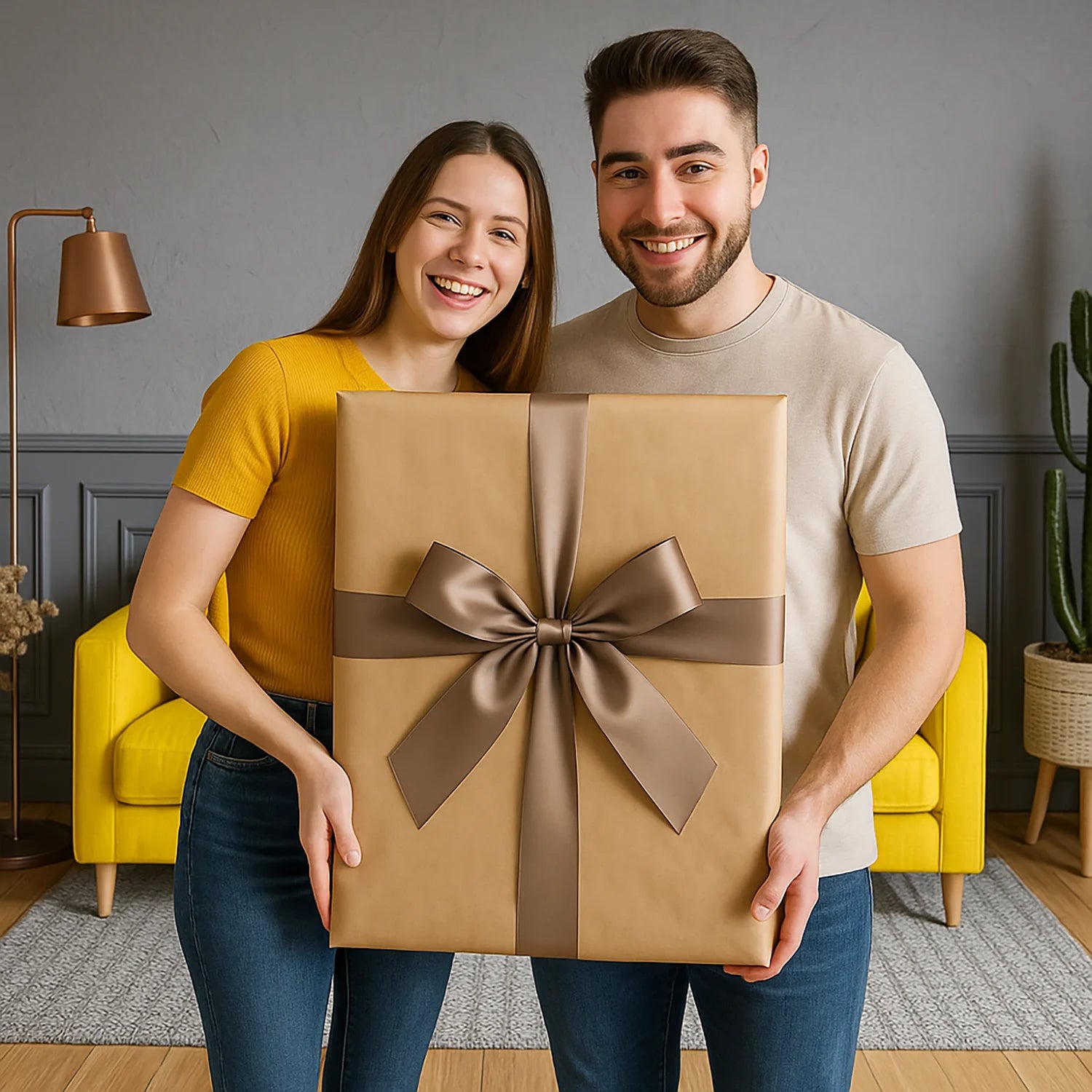 Image of Verliebtes Paar in Paris - Leinwandbild aus deinem Foto