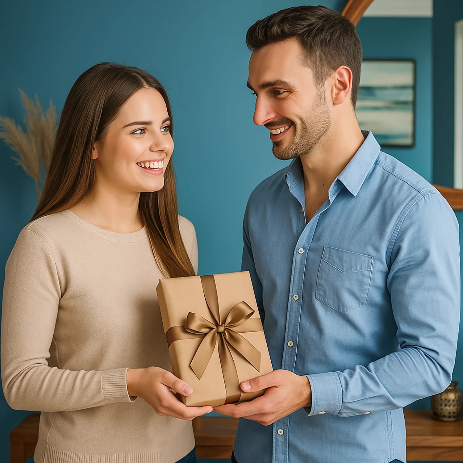 Image of Das ist wahre Liebe - Glasdruck aus deinem Foto