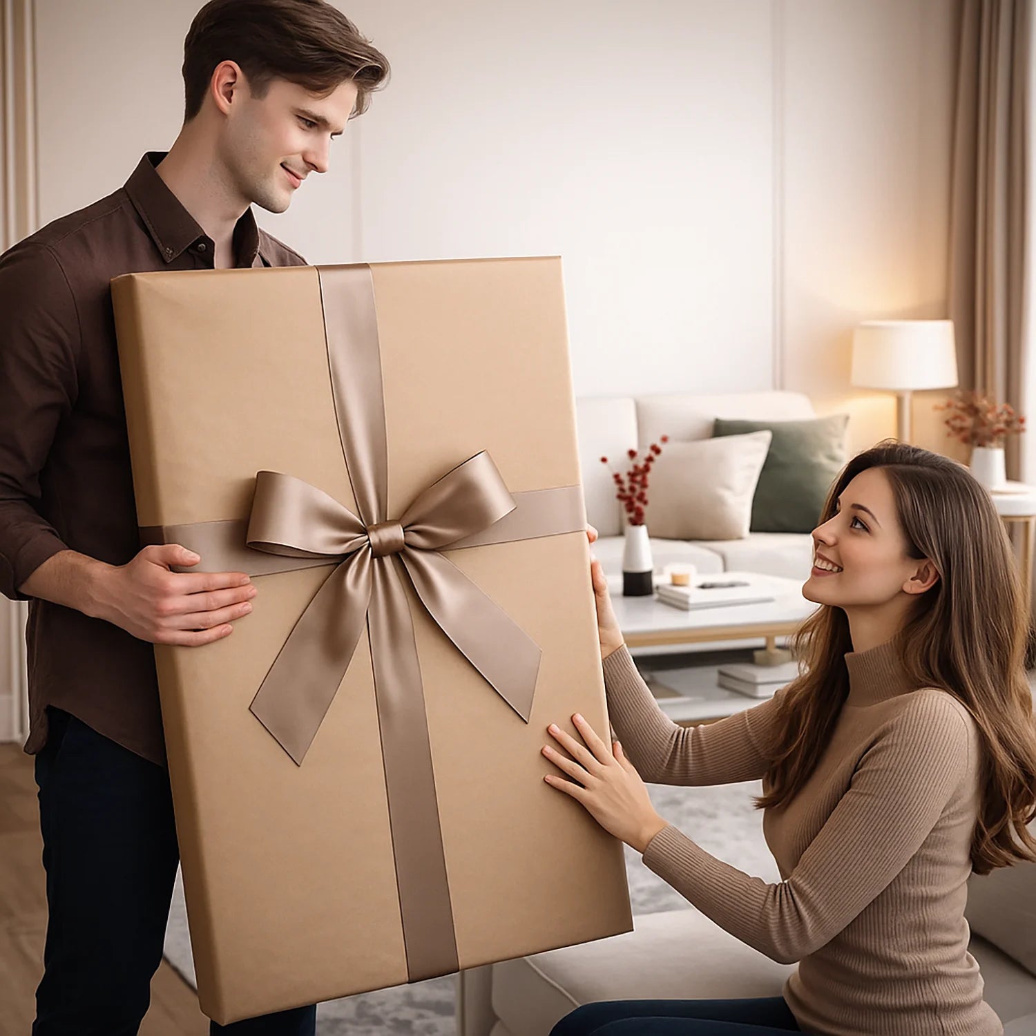 Image of Paar unter dem Herzbaum - Leinwandbild aus deinem Foto