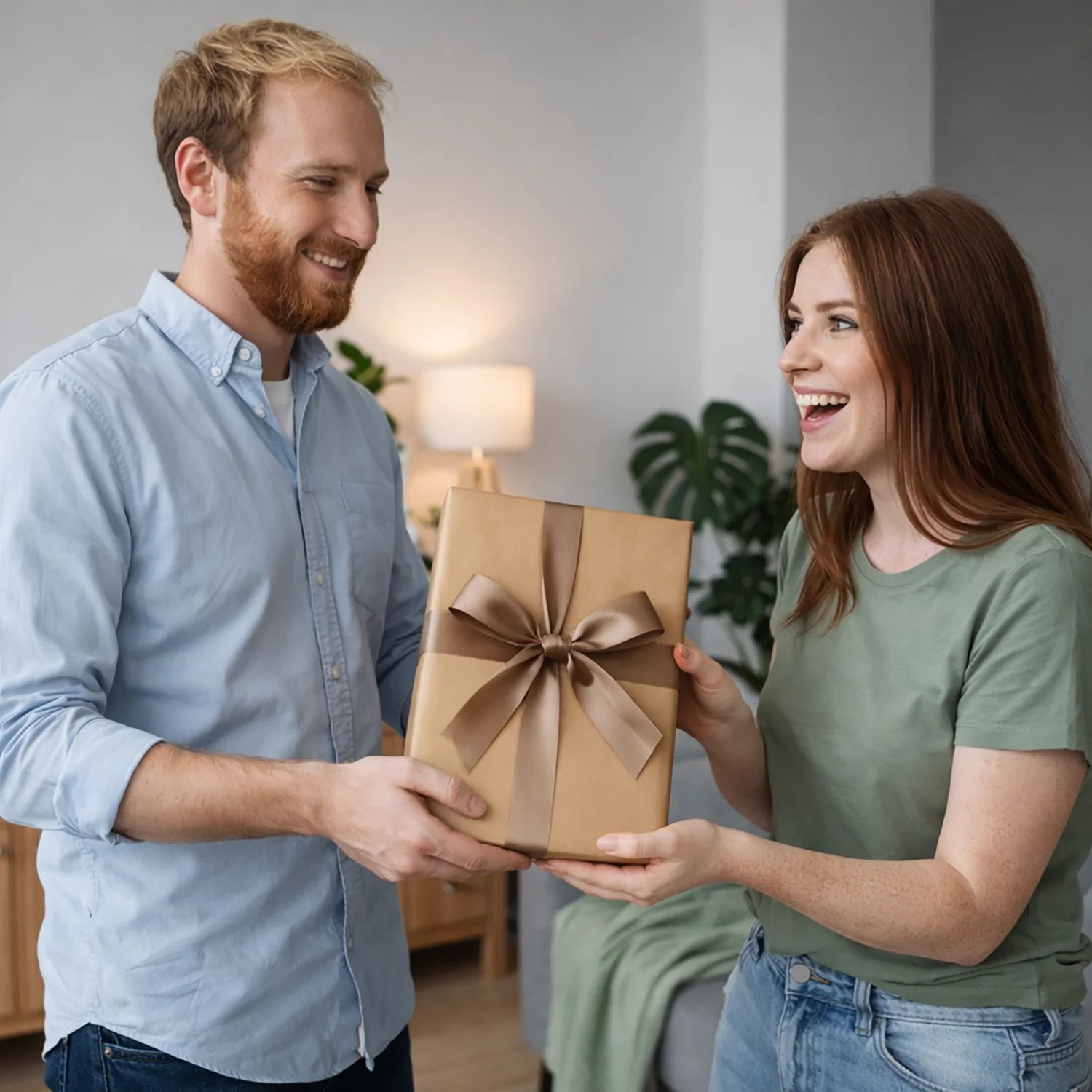 Image of Paar wie aus einer märchenhaften Animation - Glasdruck aus deinem Foto