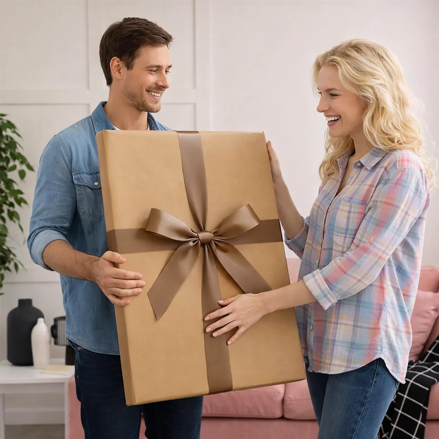 Image of Porträt eines verliebten Paares - Leinwandbild aus deinem Foto