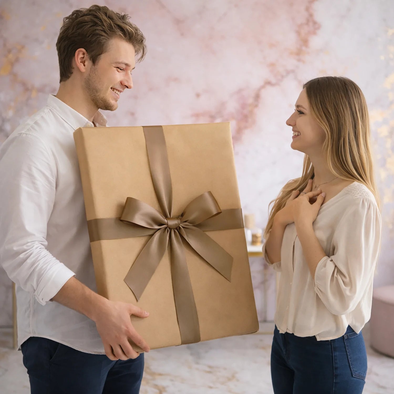 Image of König und Königin der Herzen - Leinwandbild aus deinem Foto