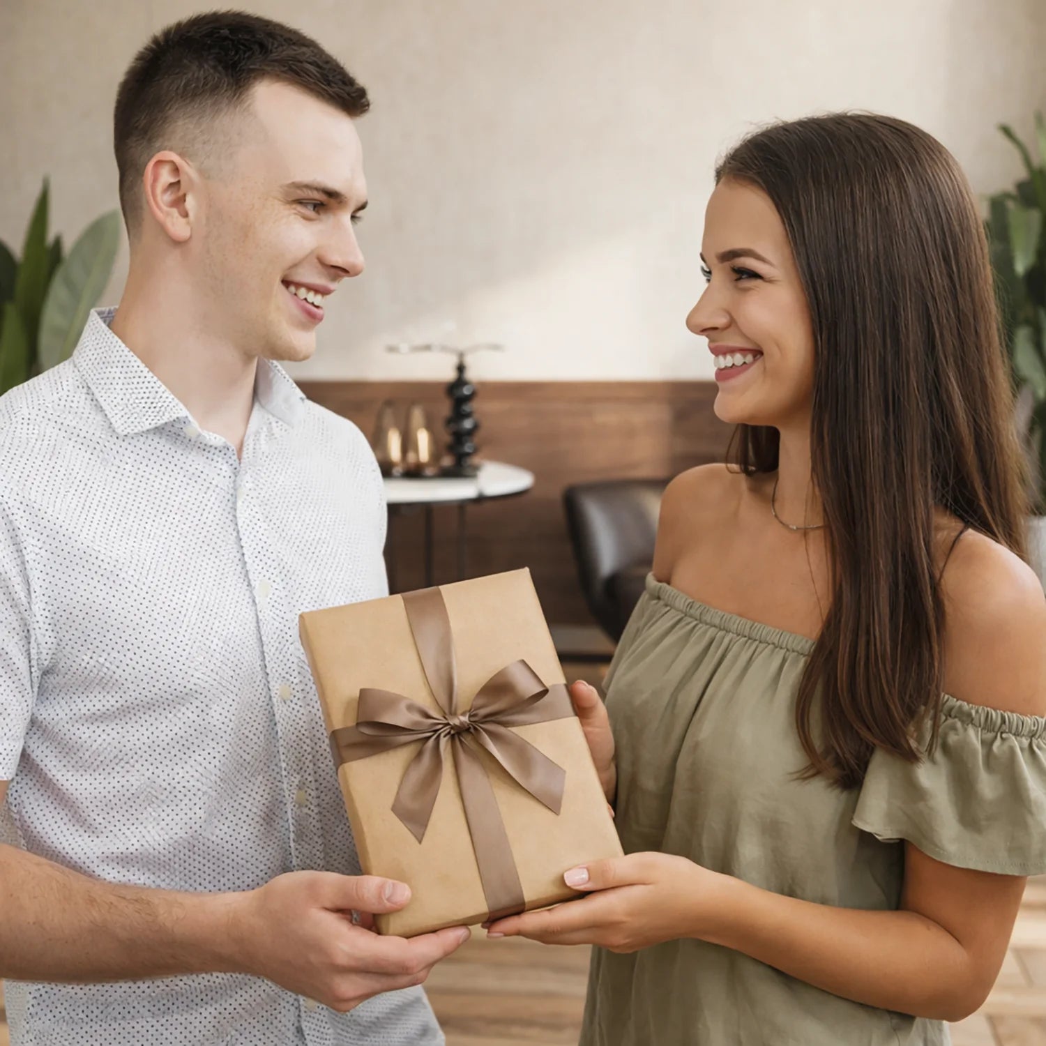 Image of Ein verliebtes Paar zum Valentinstag - Glasdruck aus deinem Foto