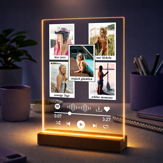 Geschenkidee für die Freundin – Fotocollage auf Acrylglas Beste Erinnerungen