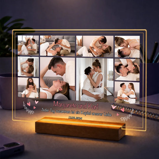 Originelles Geschenk für Paare zum Jahrestag – Fotocollage aus Fotos auf Acrylglas Jeden Tag zusammen