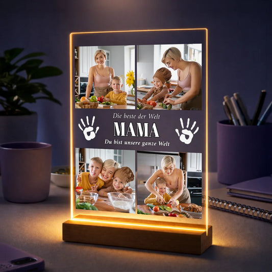 Geschenkidee für Mama zum Muttertag – personalisierte Fotocollage auf Acrylglas