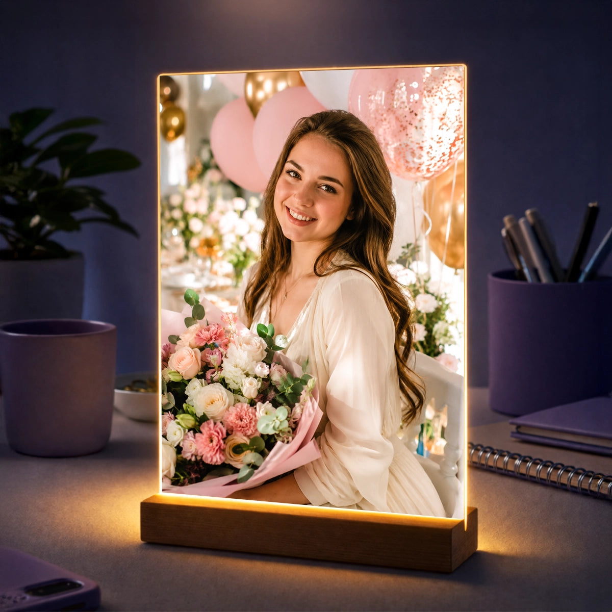 Personalisiertes Foto auf Acrylglas mit Lieblingsfoto - Geschenk zum Geburtstag für sie