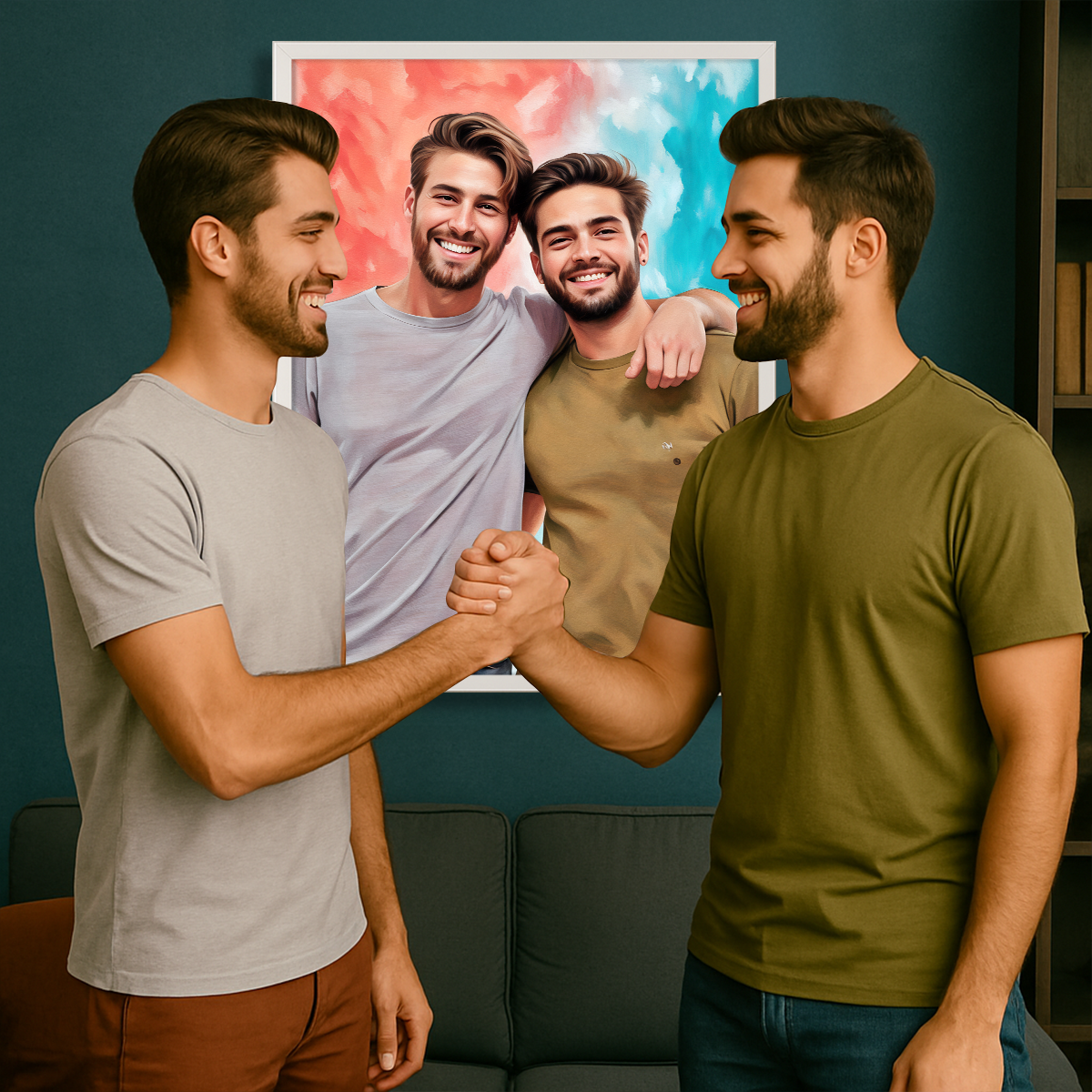 Image of Brüderliche Verbundenheit - Leinwandbild aus deinem Foto