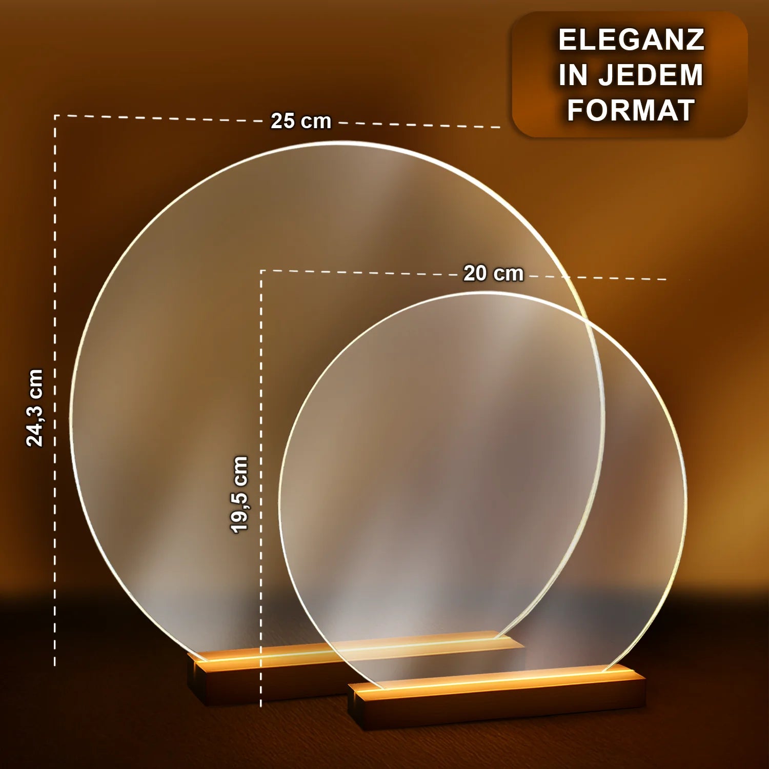 Image of Jubiläumsporträt eines Mannes - Glasdruck, Porträt aus deinem Foto