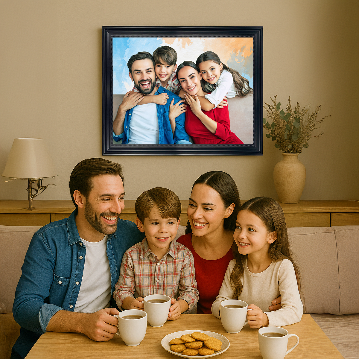 Image of Unsere Familie - Leinwandbild aus deinem Foto