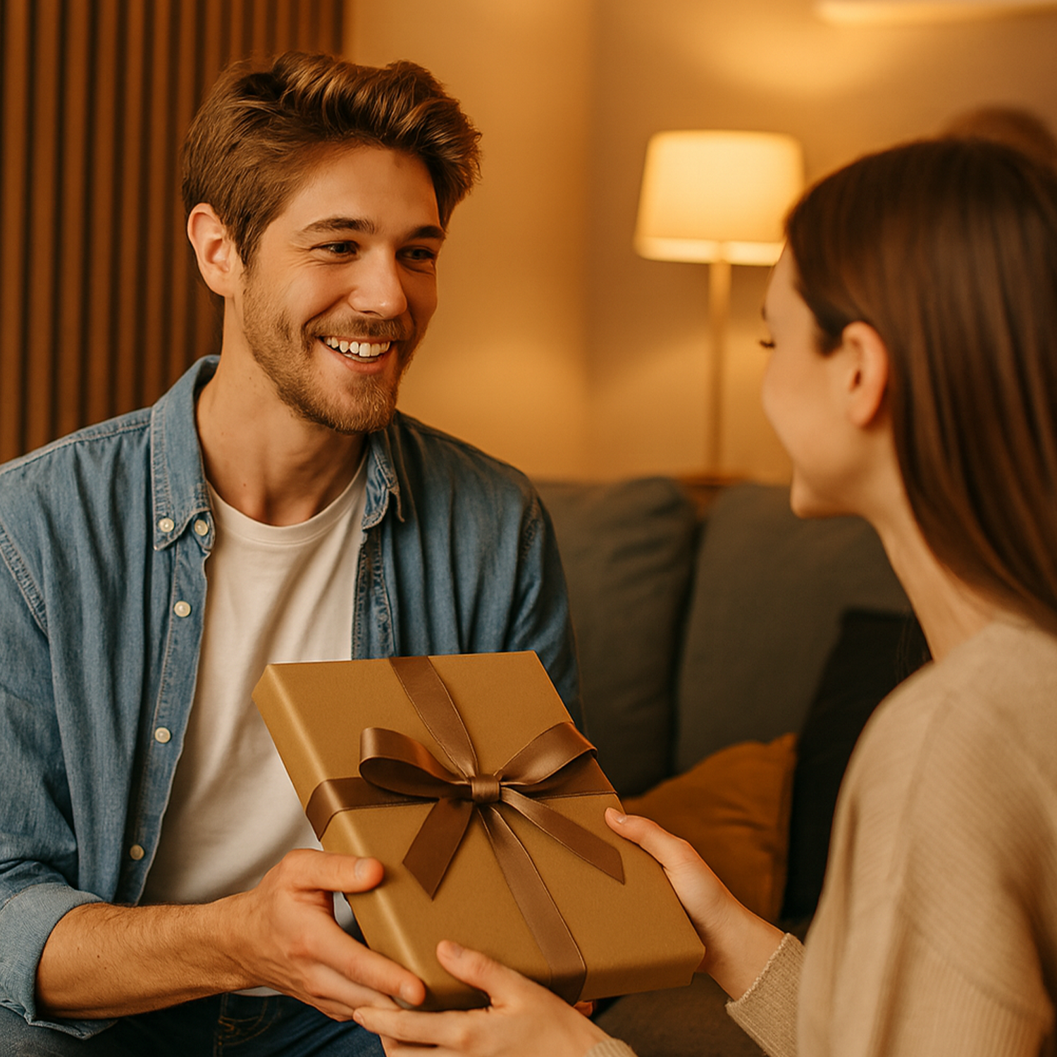 Image of Karikatur zu seinem 35. Geburtstag – Glasdruck, Porträt aus Deinem Foto