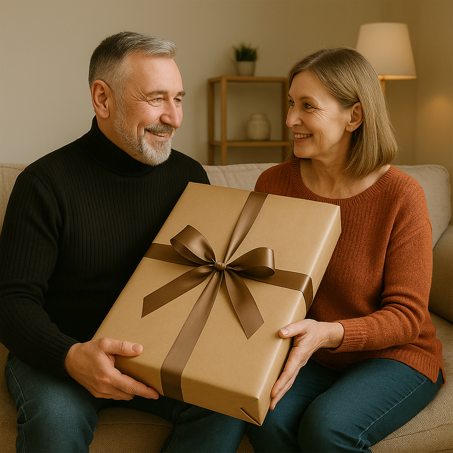 Image of Porträt eines Mannes zum 50. Geburtstag – Leinwandbild nach deinem Foto