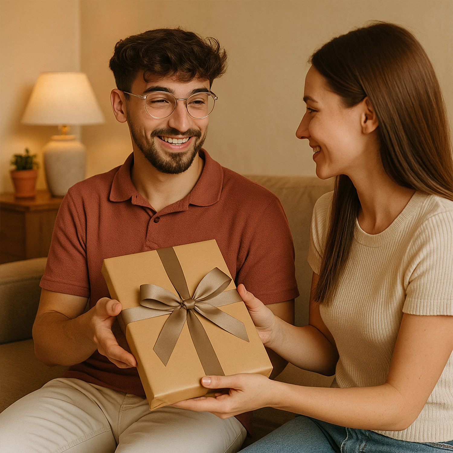 Karikatur zum 35. Geburtstag des Landwirts – Druck auf Glas, Porträt aus deinem Foto