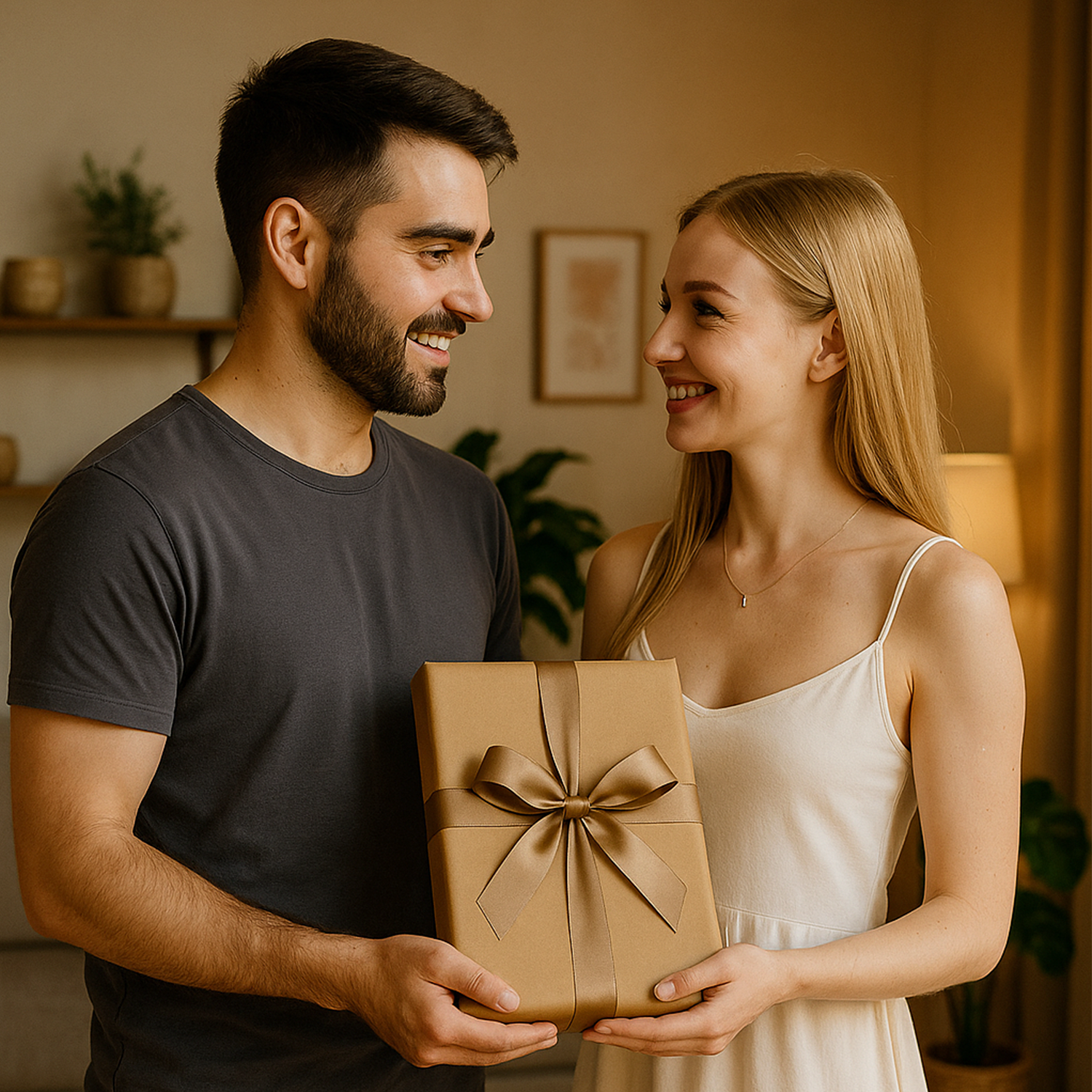 Karikatur zum 10. Jubiläum – Glasdruck, Porträt aus deinem Foto