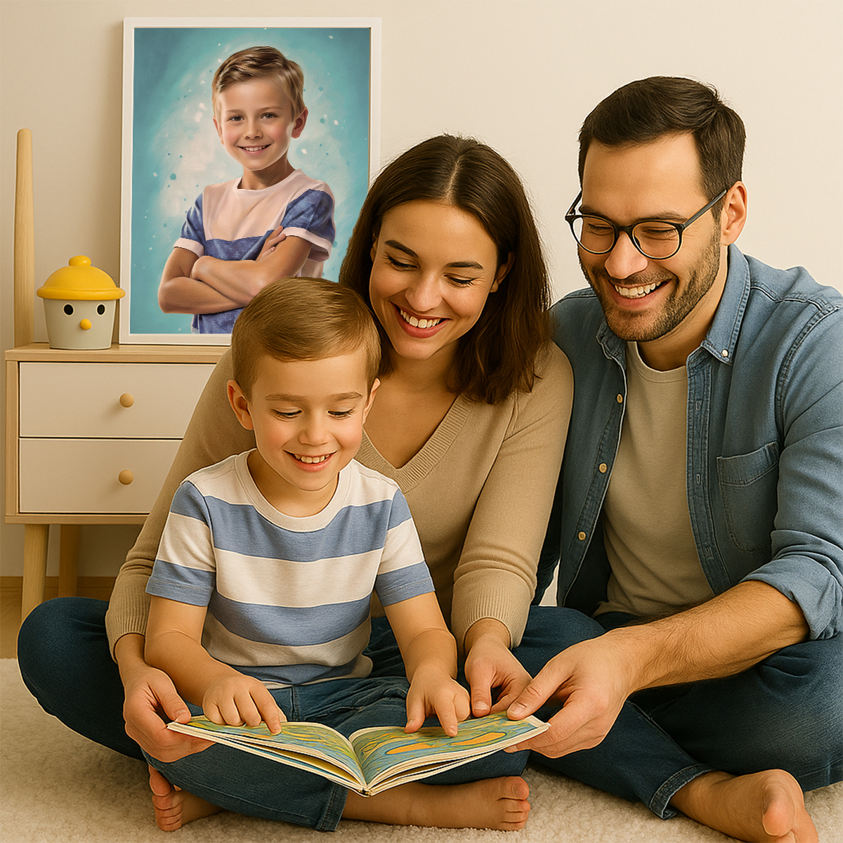 Image of Porträt eines Jungen – Leinwandbild aus deinem Foto