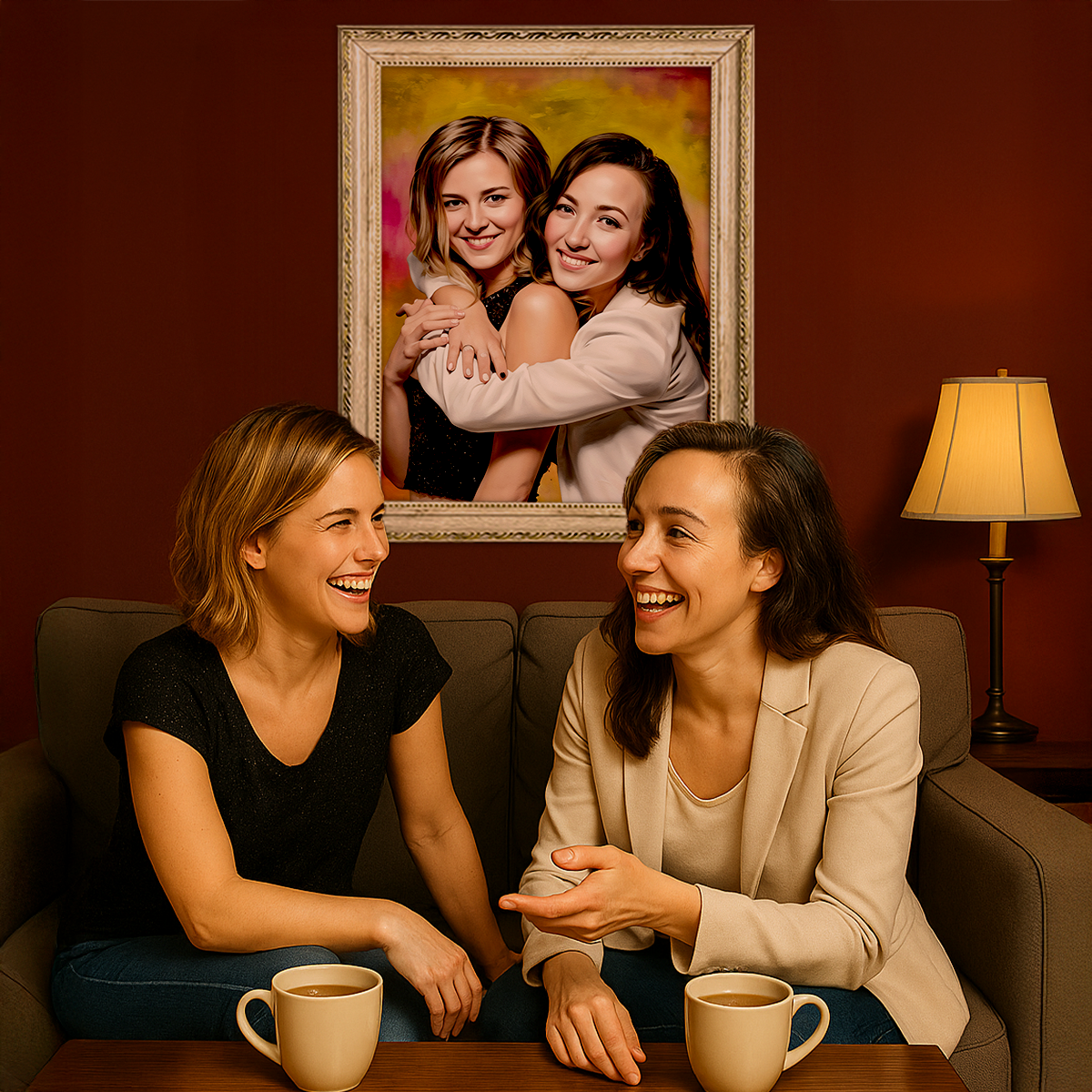 Image of Beste Freundinnen – Leinwandbild aus deinem Foto