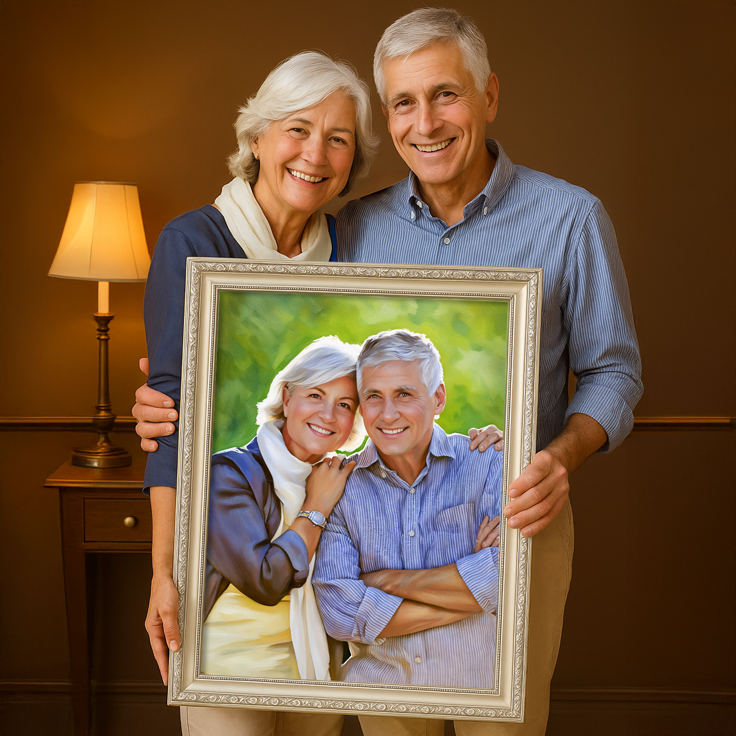 Image of Gemeinsames Paarporträt – Leinwandbild aus deinem Foto