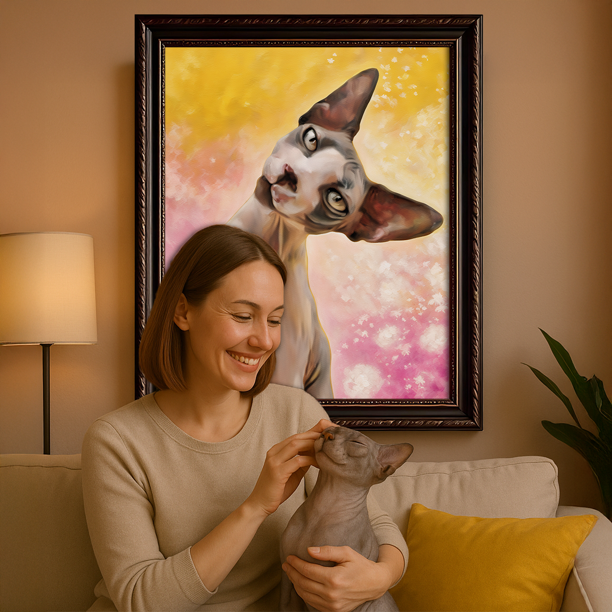 Image of Katzenporträt – Leinwandbild aus deinem Foto