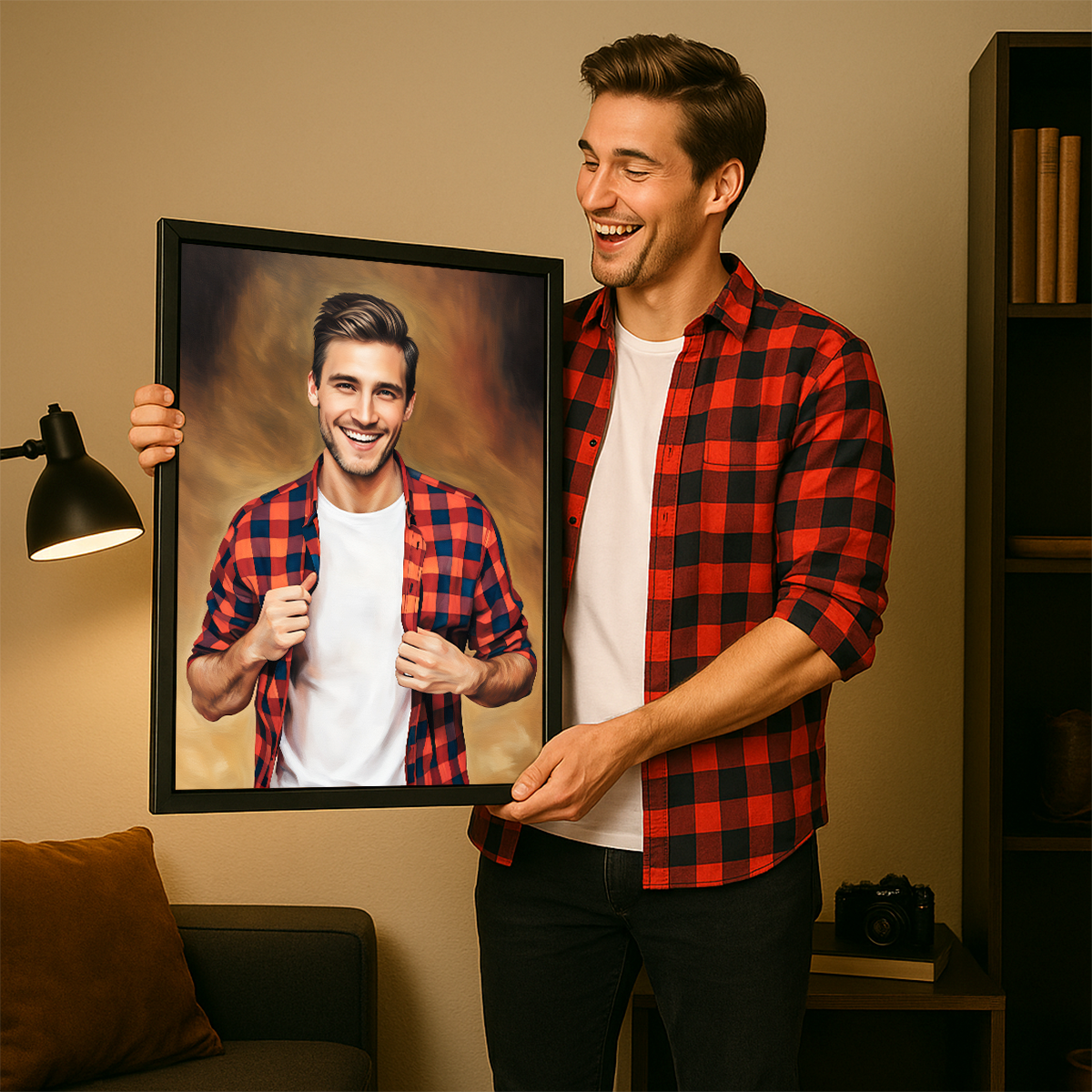 Image of Porträt eines Mannes – Leinwandbild aus deinem Foto