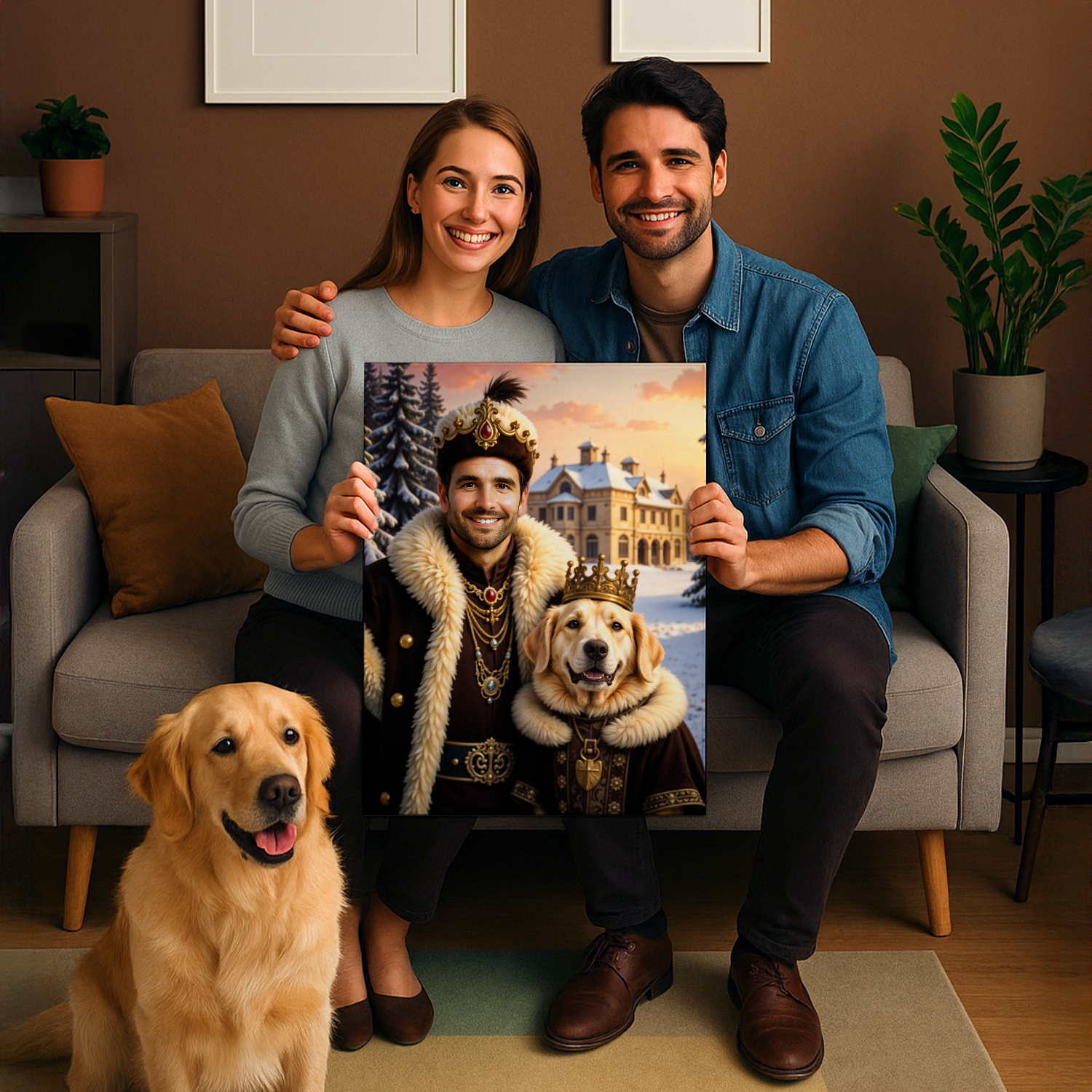 Königliches Duo – Leinwandbild aus deinem Foto