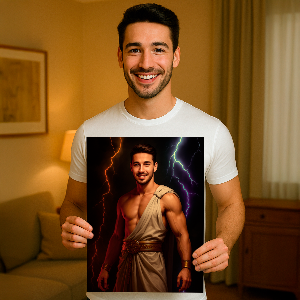 Image of Zeus-Porträt – Leinwandbild aus deinem Foto