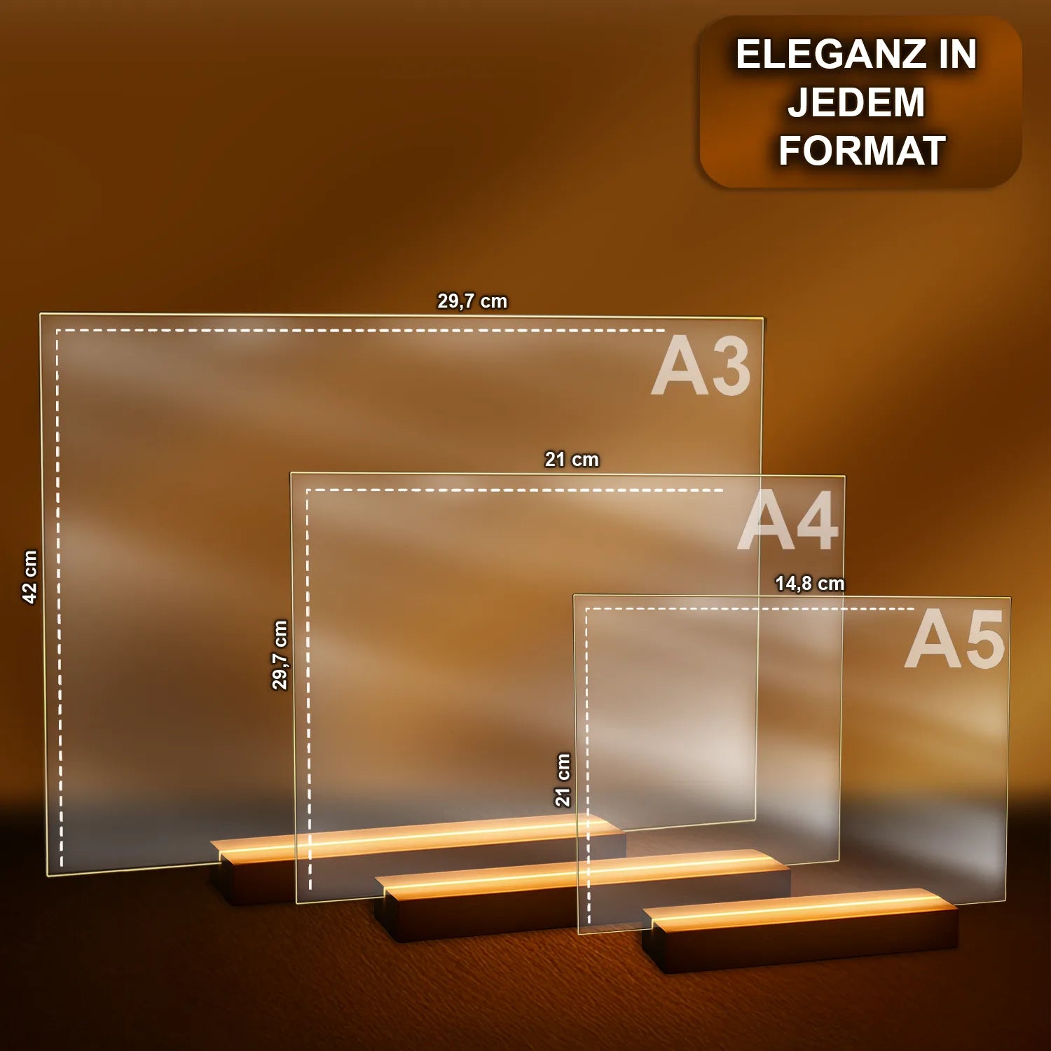 Image of Porträt des Brautpaares - Druck auf Glas, Portrait aus deinem Foto