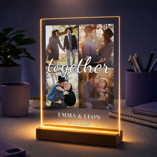 Originelles Geschenk für ihn zum Jahrestag – Fotocollage auf Acrylglas Together