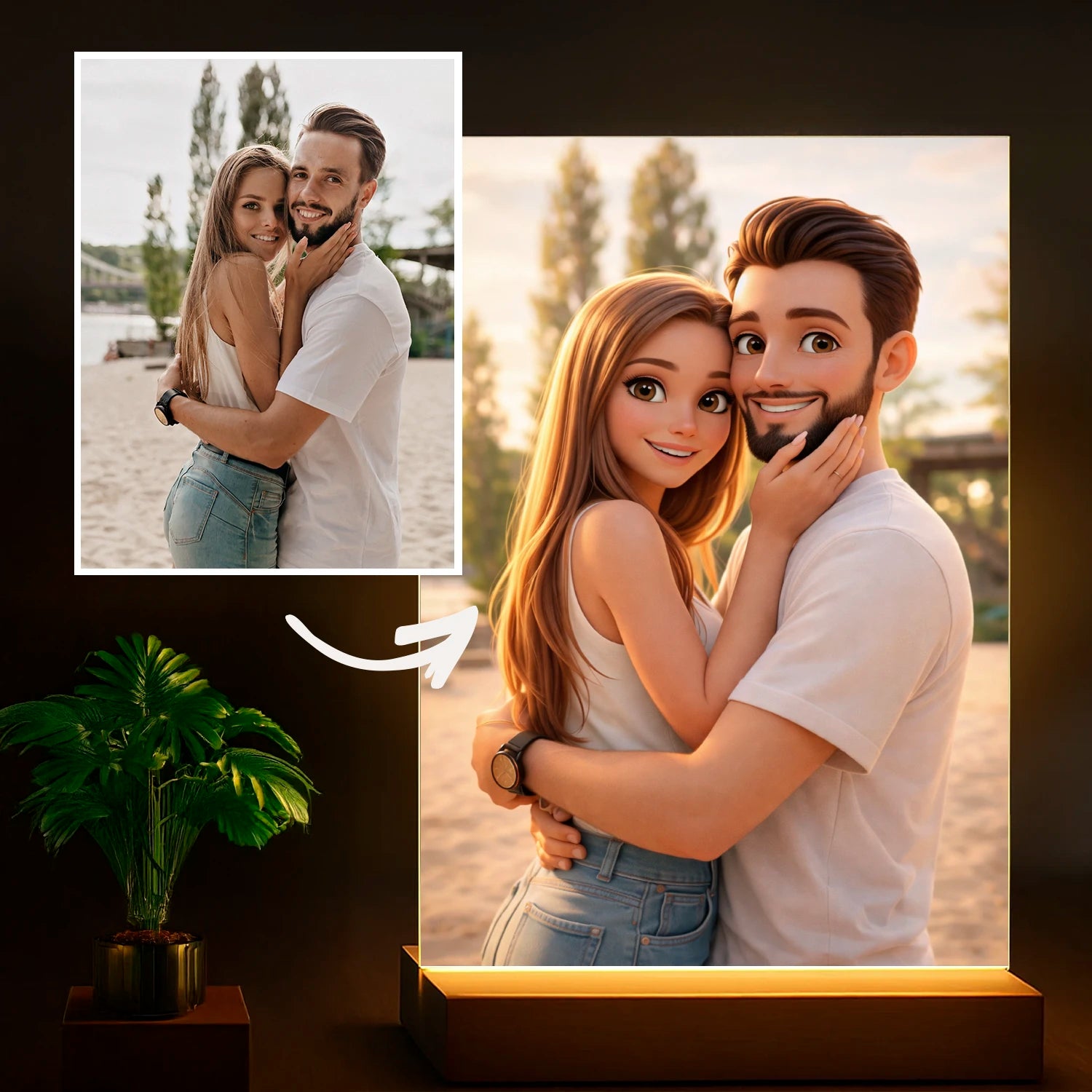 Image of Märchenhaftes Paar - Acrylglasdruck aus deinem Foto