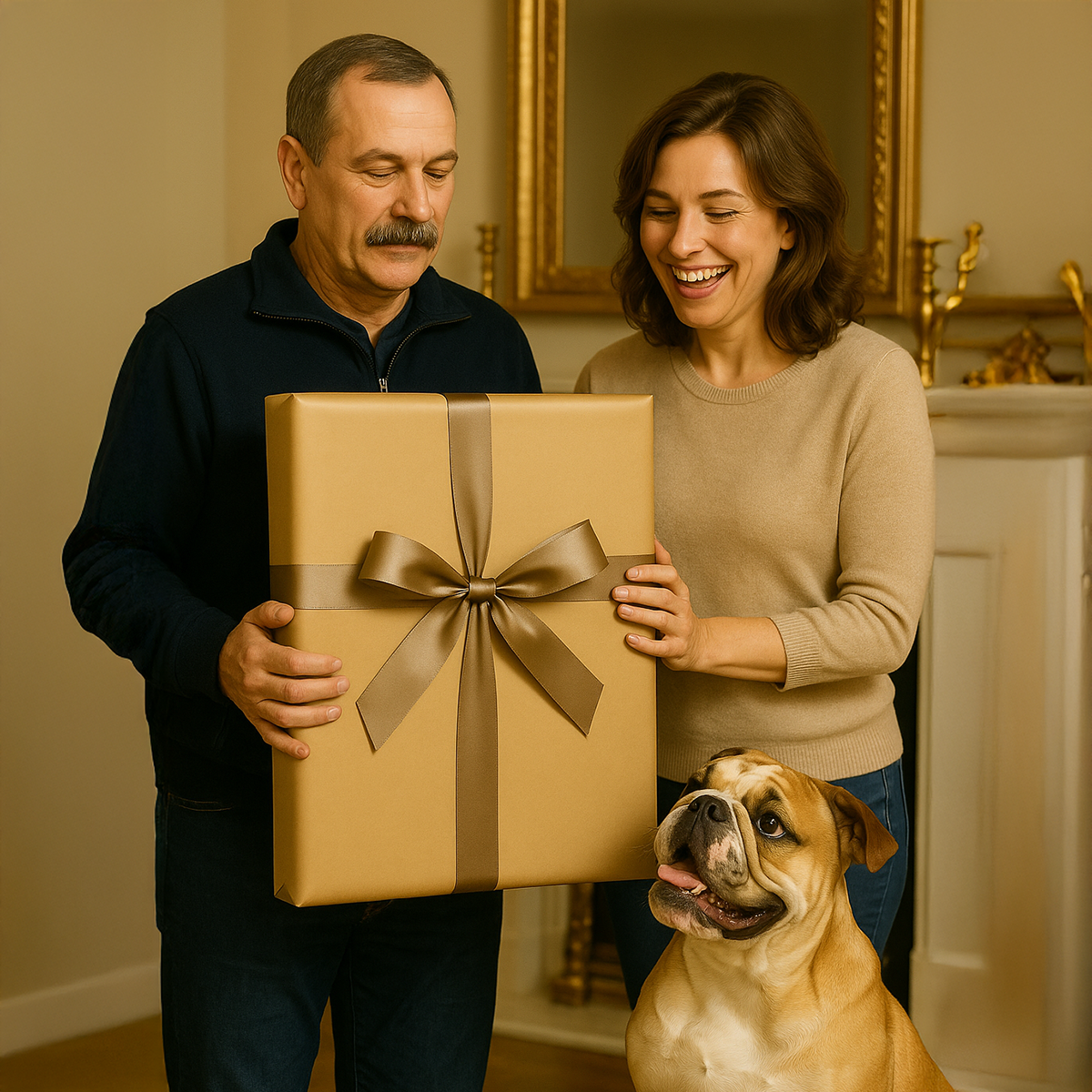 Image of General und sein Gefährte – Leinwandbild aus deinem Foto