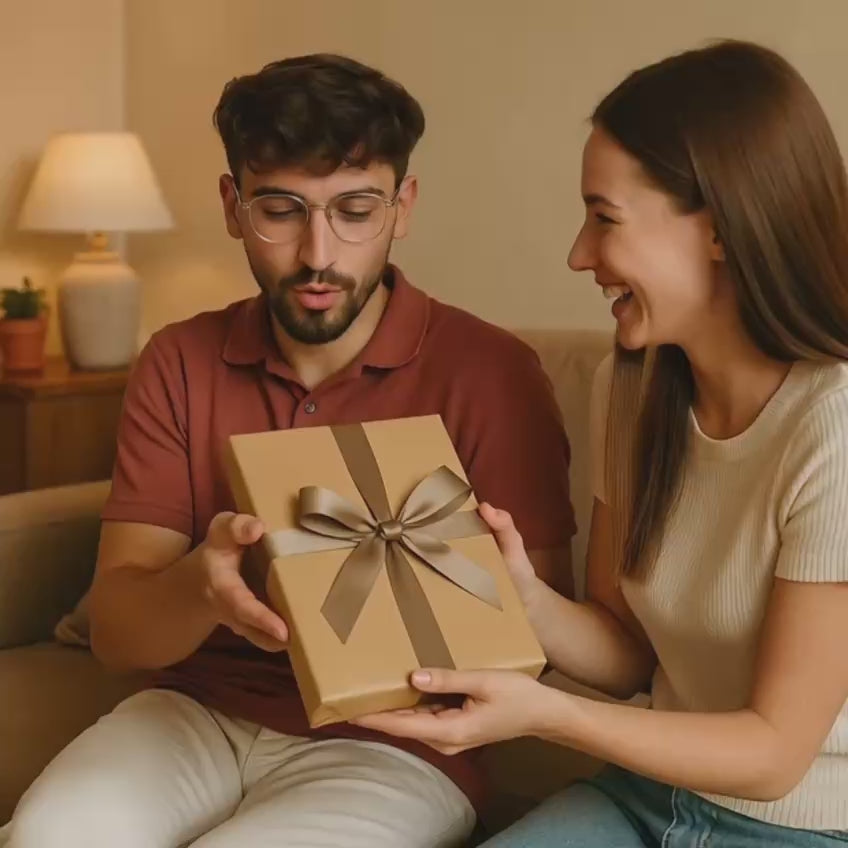 Image of Ein verliebtes Paar zum Valentinstag - Glasdruck aus deinem Foto